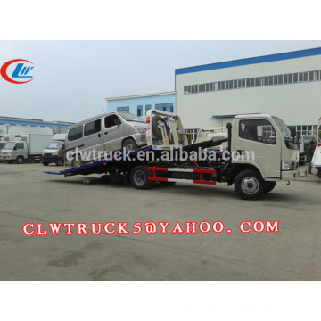 Plataforma del carro de remolque de China de EuroIV 4-5t para la venta, pequeño 4X2 remolque de la venta de Dongfeng para la venta